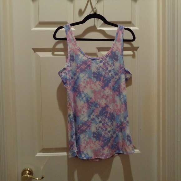 soft pink purple and blue tank top by NOBO in XXL - Picture 3 of 3